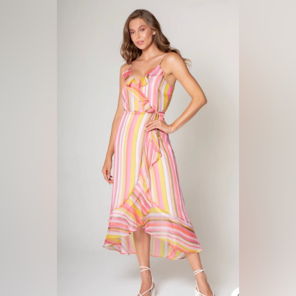 Lavender Brown Elena Dress Wrap Dress